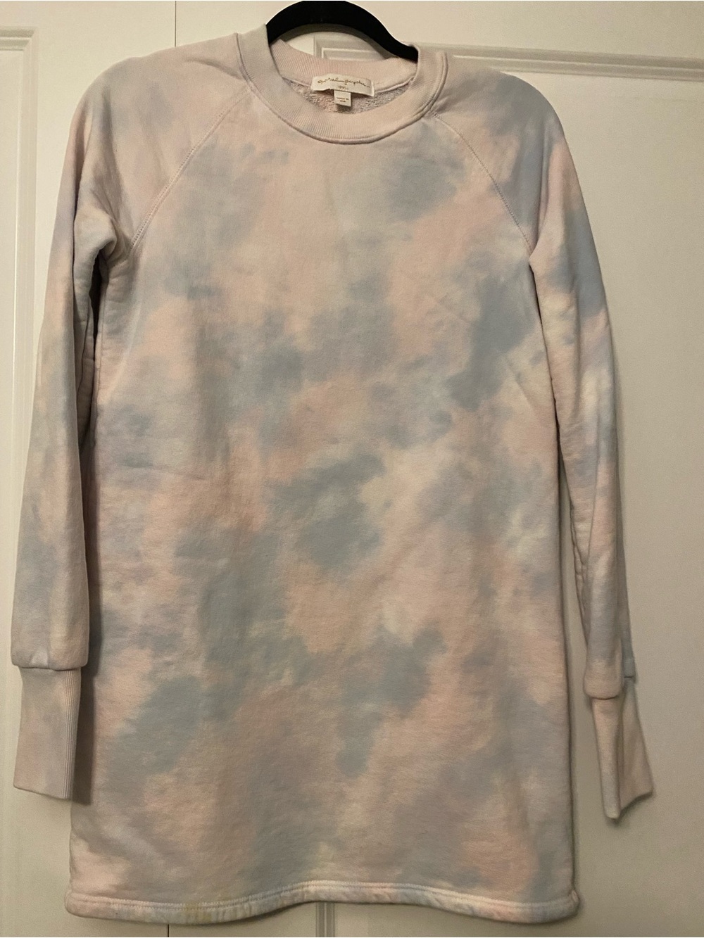 Spiritual Gangster Tie-Dye Pullover Sweatshirt Pastel Blue & Pink